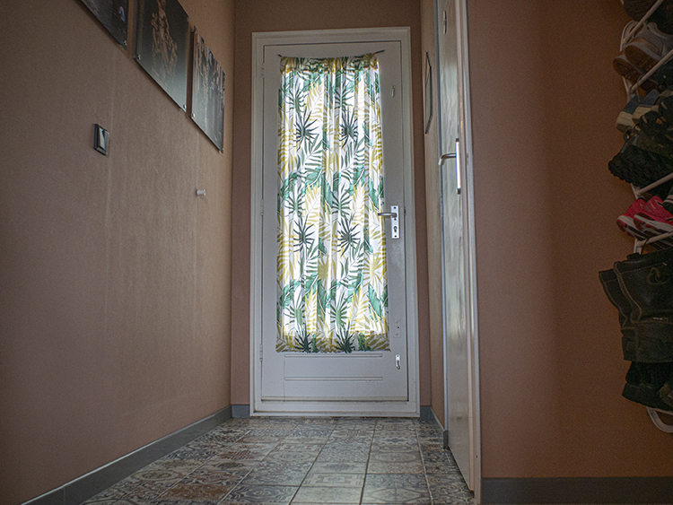hallway with portuguese tiles